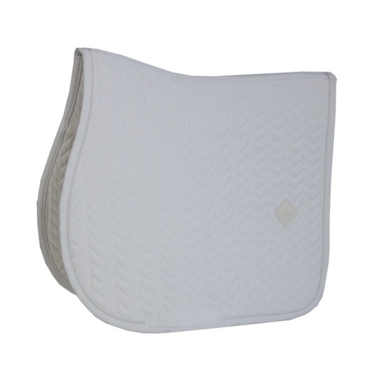 Fishbone Jumping Saddle Pad | White