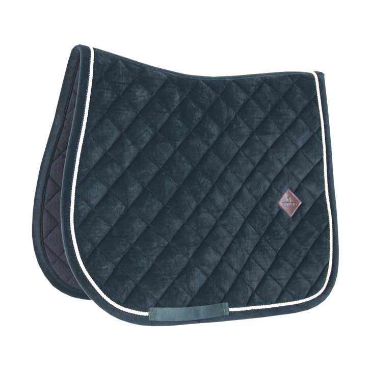 Corduroy Jumping Saddle Pad | Pine Green