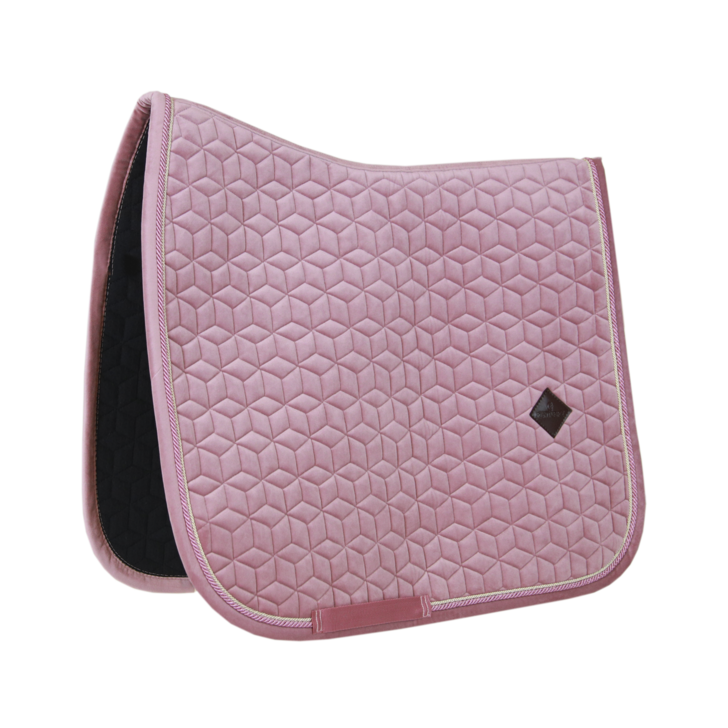 Velvet Dressage Saddle Pad | Old Rose