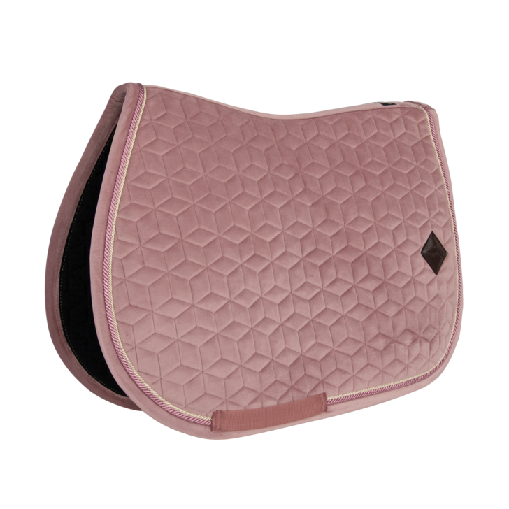 Velvet Jumping Saddle Pad PONY | Old Rose