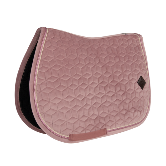 Velvet Jumping Saddle Pad PONY | Old Rose