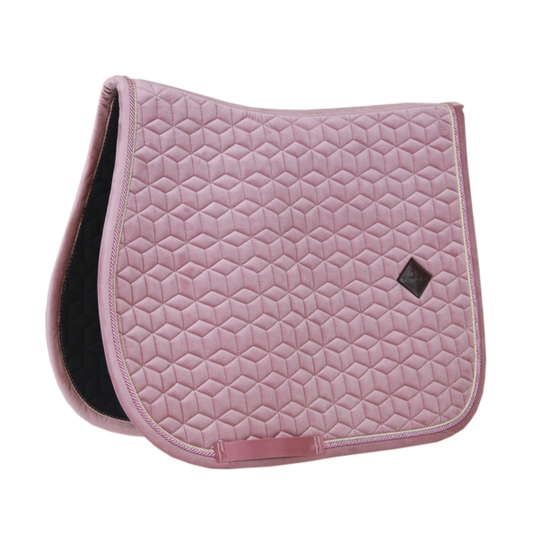Velvet Jumping Saddle Pad | Old Rose