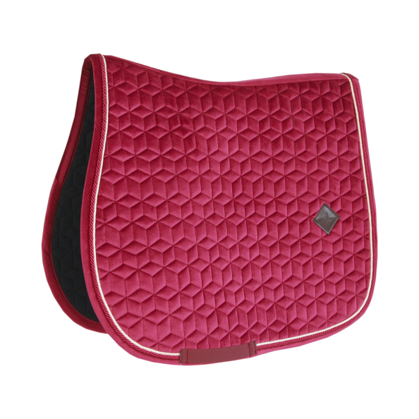 Velvet Jumping Saddle Pad | Fuchsia