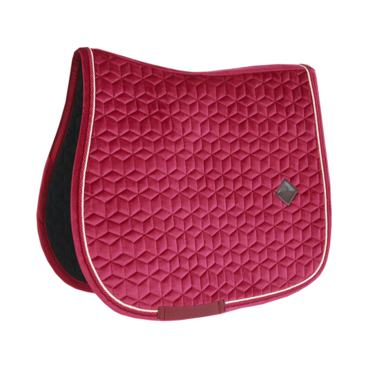 Velvet Jumping Saddle Pad | Fuchsia