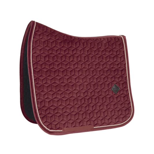 Velvet Dressage Saddle Pad | Bordeaux