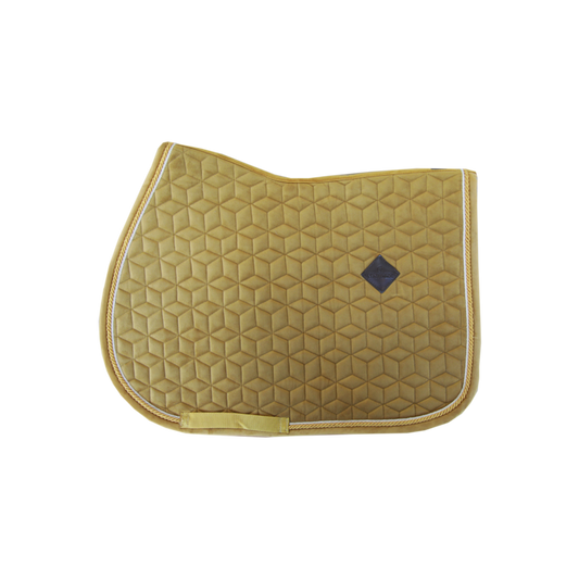 Velvet Jumping Saddle Pad PONY | Mustard