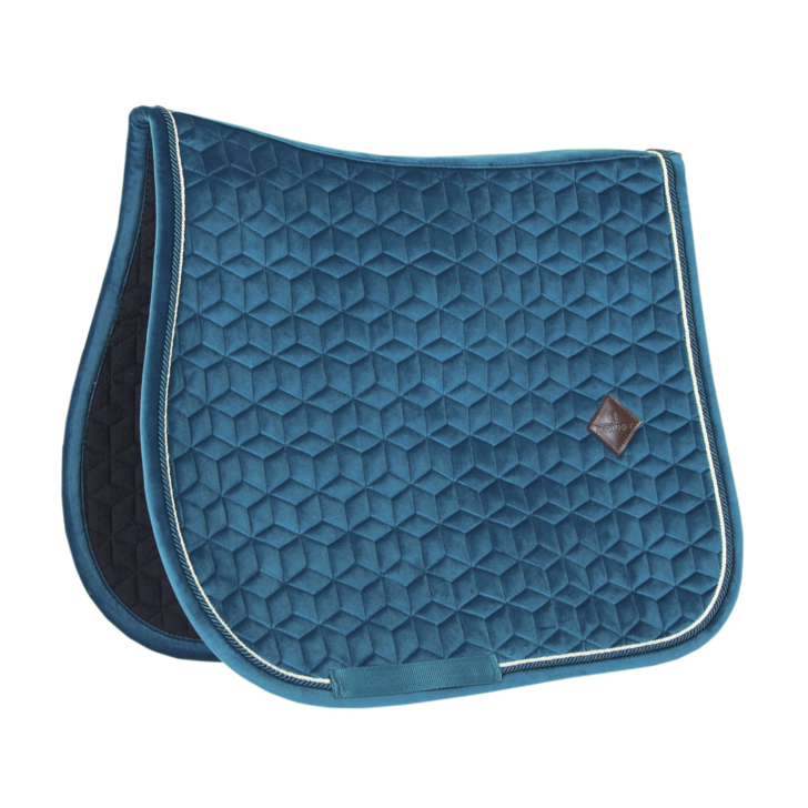 Velvet Jumping Saddle Pad | Emerald