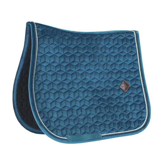 Velvet Jumping Saddle Pad | Emerald