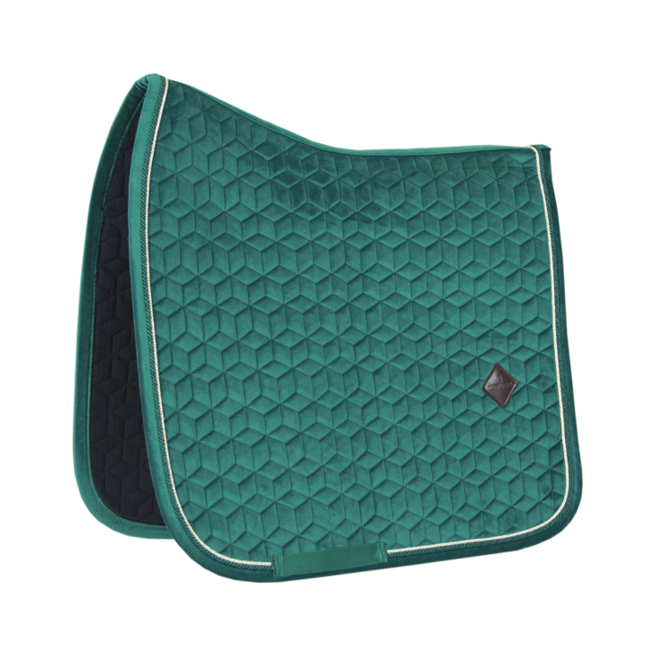 Velvet Dressage Saddle Pad | Dark Green
