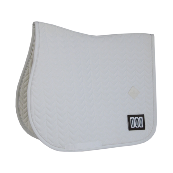 Fishbone Competition Jumping Saddle Pad | White