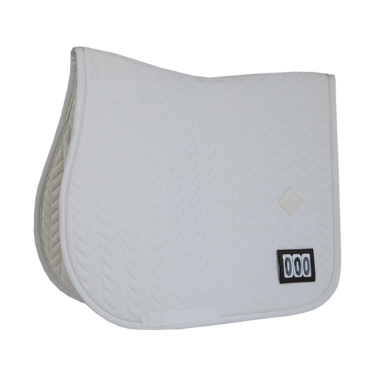 Fishbone Competition Jumping Saddle Pad | White