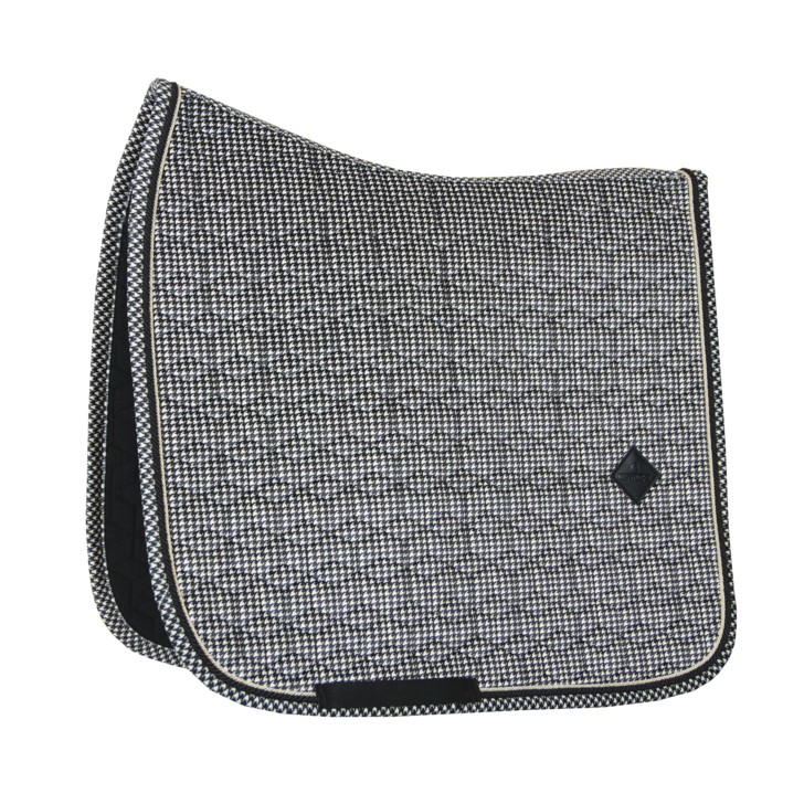 Pied-de-Poule Dressage Saddle Pad | Black