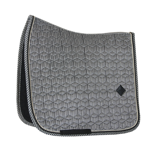 Pied-de-Poule Dressage Saddle Pad | Black