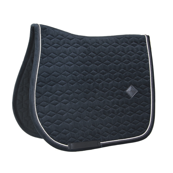 Basic Velvet Jumping Saddle Pad | Black