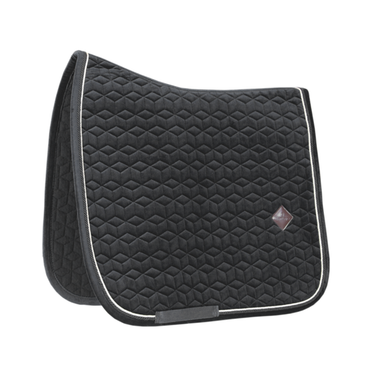 Basic Velvet Dressage Saddle Pad | Black