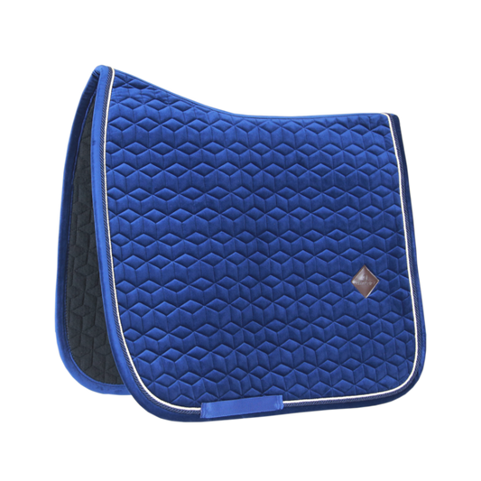 Basic Velvet Dressage Saddle Pad | Navy