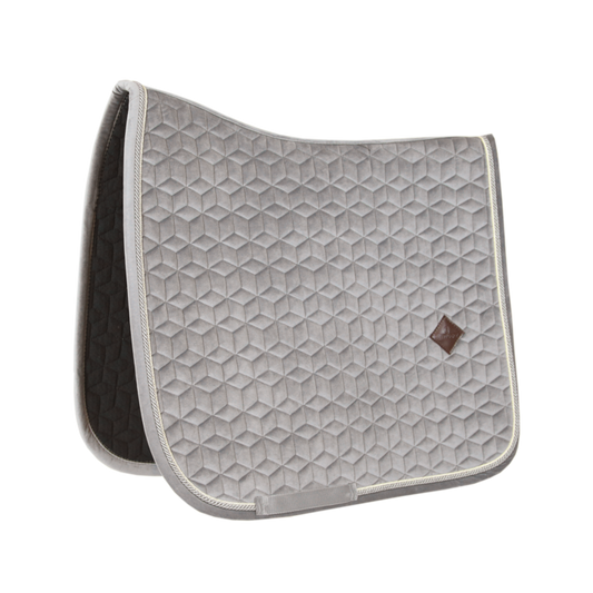 Basic Velvet Dressage Saddle Pad | Beige