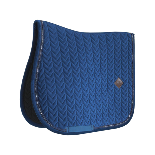 Velvet PEARLS Jumping Saddle Pad | Navy