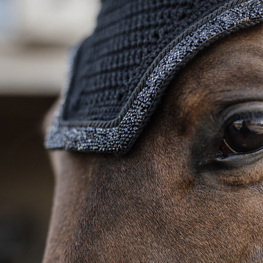Fly Veil Wellington Glitter Stone | Black