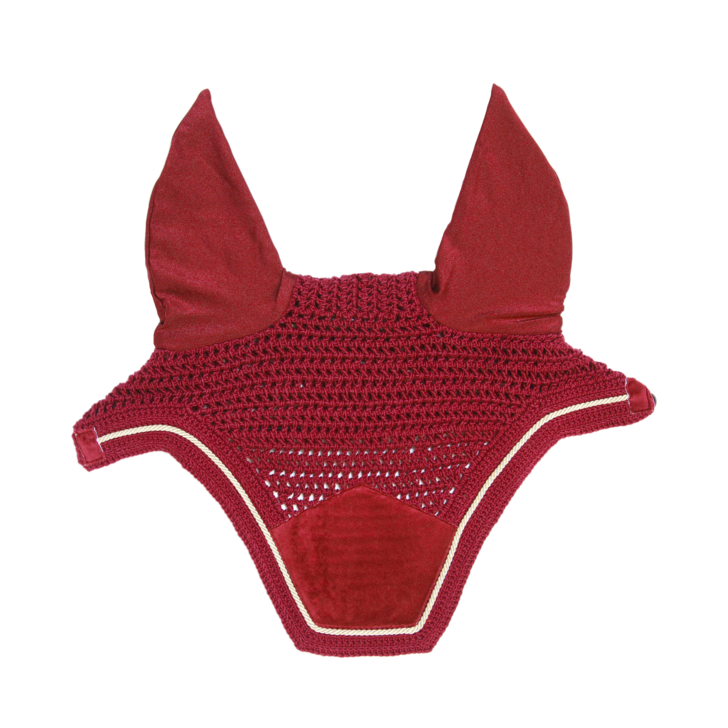 Wellington Velvet Fly Veil | Red