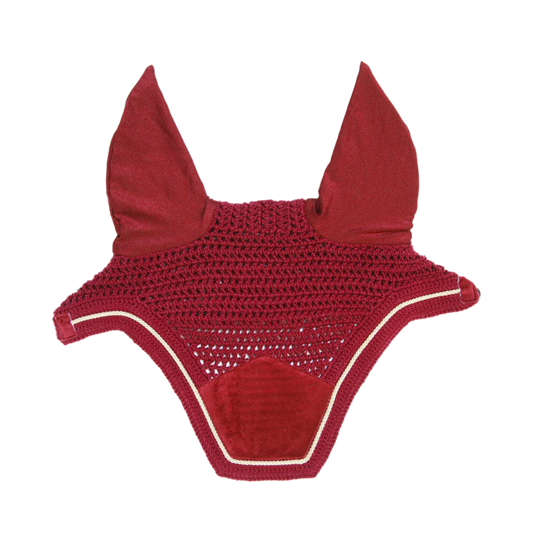 Wellington Velvet Fly Veil | Red