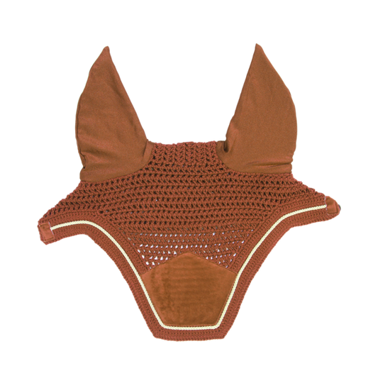 Wellington Velvet Fly Veil | Orange