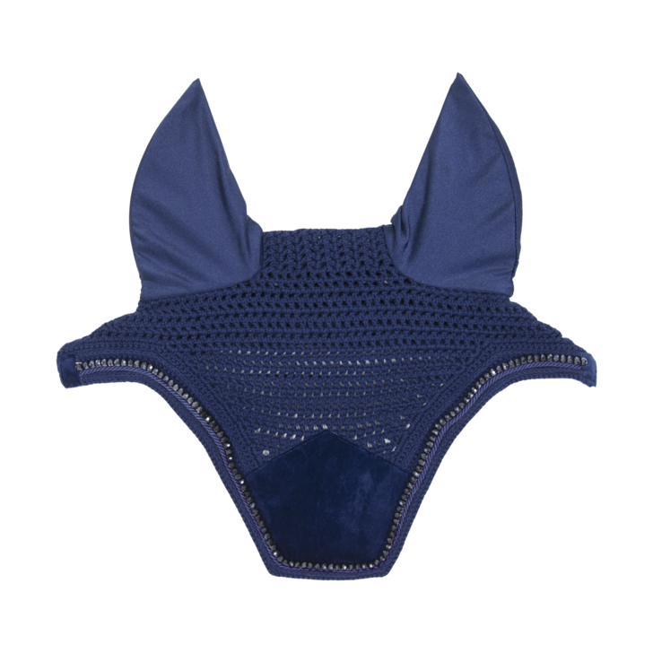 Velvet PEARLS Wellington Fly Veil | Navy