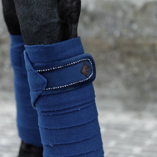 Velvet PEARLS Polar Fleece Bandages | Navy
