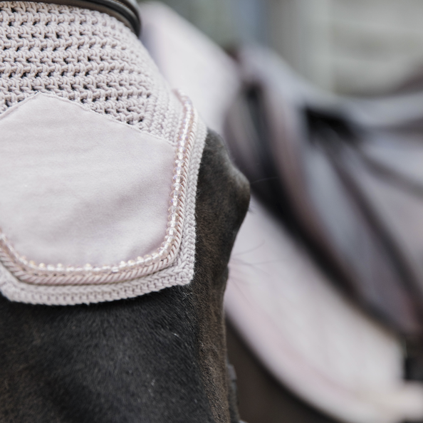 Velvet PEARLS Wellington Fly Veil | Soft Rose