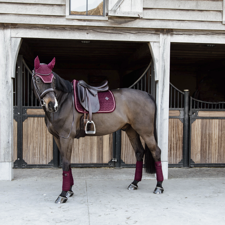Velvet Dressage Saddle Pad | Bordeaux