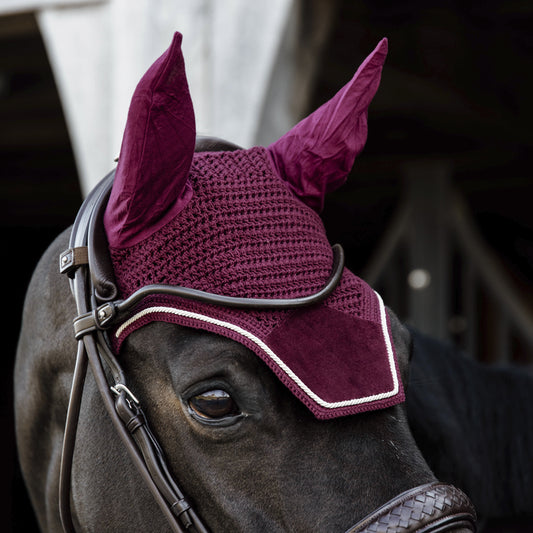 Wellington Velvet Fly Veil | Bordeaux