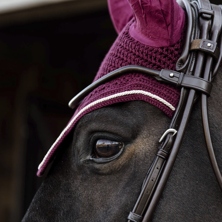 Wellington Velvet Fly Veil | Bordeaux