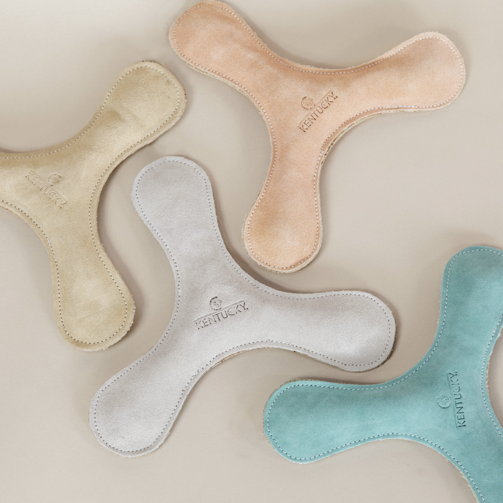 Pastel Boomerang Dog Toy | Beige