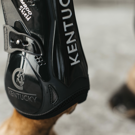 Tendon Boots Bamboo Elastic | Black