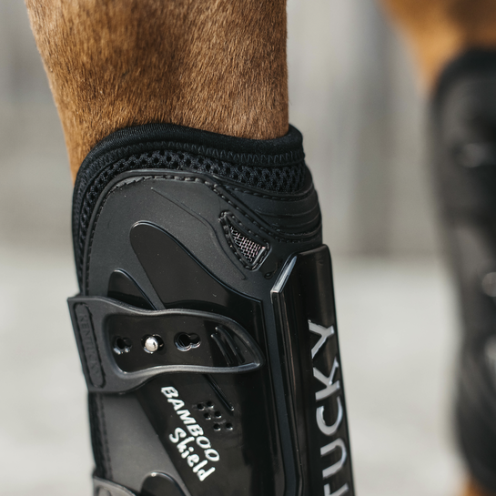 Tendon Boots Bamboo Elastic | Black