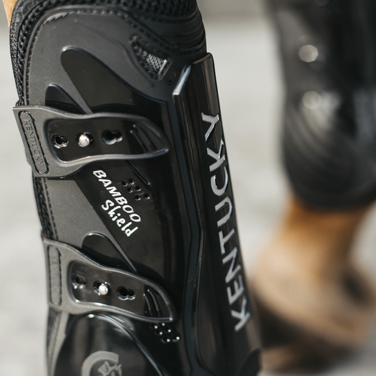 Tendon Boots Bamboo Elastic | Black