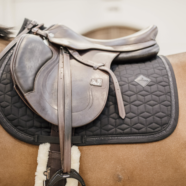 Glitter Rope Jumping Saddle Pad | Black
