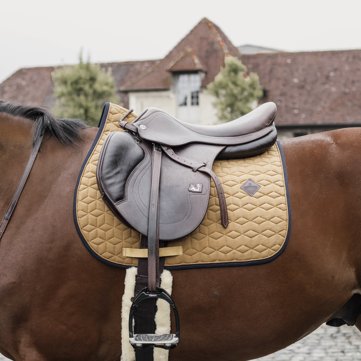 Softshell Jumping Saddle Pad | Mustard