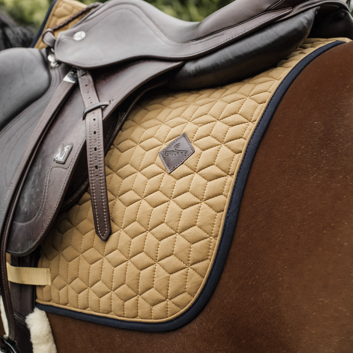 Softshell Jumping Saddle Pad | Mustard
