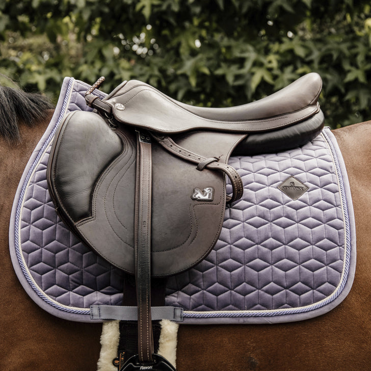 Velvet Jumping Saddle Pad | Purple