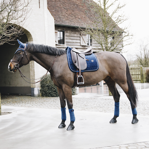 Basic Velvet Dressage Saddle Pad | Navy