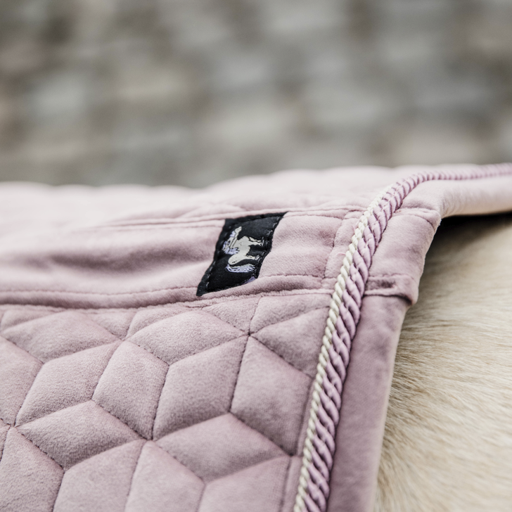 Velvet Jumping Saddle Pad PONY | Old Rose