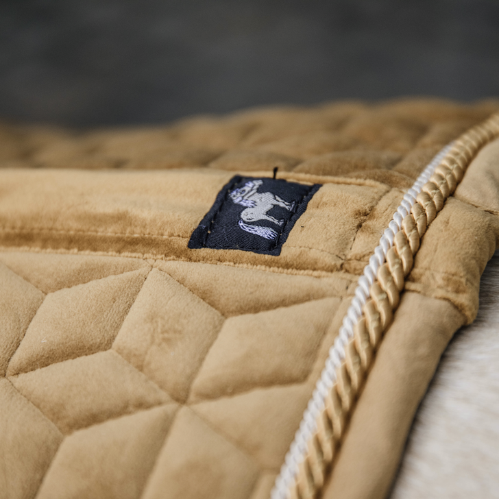 Velvet Jumping Saddle Pad PONY | Mustard