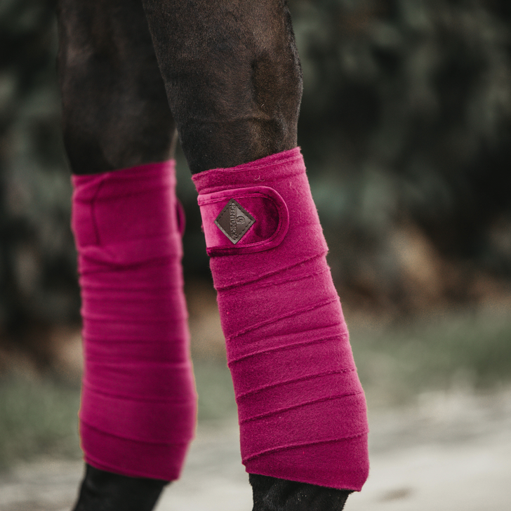 Velvet Polar fleece bandages | Fuchsia