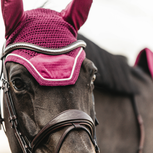Wellington Velvet Fly Veil | Fuchsia