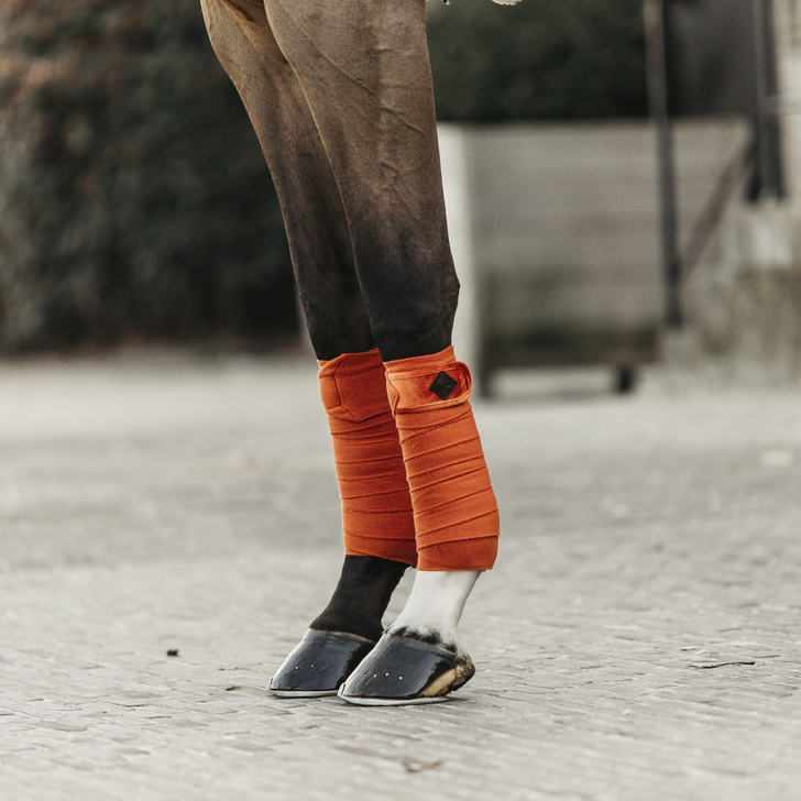 Velvet Polar Fleece Bandages | Orange