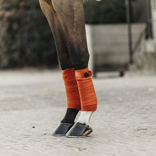 Velvet Polar Fleece Bandages | Orange