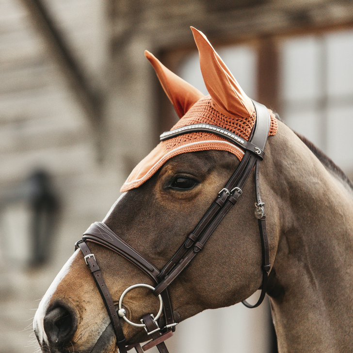 Wellington Velvet Fly Veil | Orange