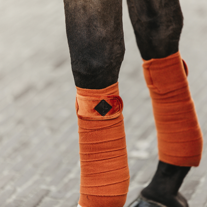 Velvet Polar Fleece Bandages | Orange