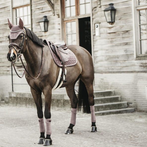 Velvet Jumping Saddle Pad | Light Purple